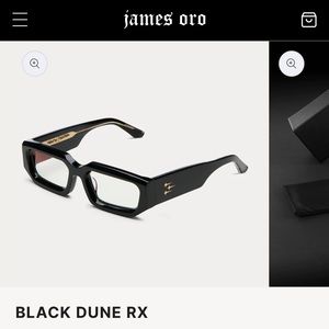James Oro Black Dune rx - brand new - sold out online - no prescription NWOT